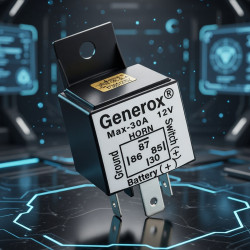 GENEROX 4 Pin Horn Relay for Bike & Car
