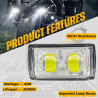 GENEROX Double Lens 6 Multi Color LED Fog Light Pack of 2