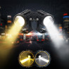 GENEROX Mini Dual Color Fog Light White Yellow Pack of 2