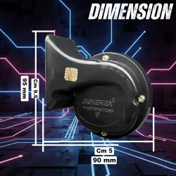 GENEROX Windtone DLX Horn | 12V Rectangle Dual Tone