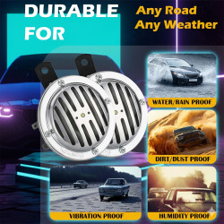 GENEROX Vibro Mini Horn for Car | Dual Tone 12V Loud Horn