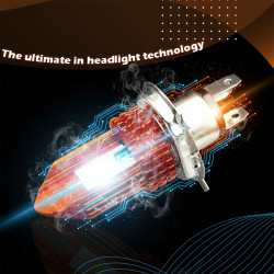 Generox CYT H4 Dual Color LED Headlight White High Yellow Low