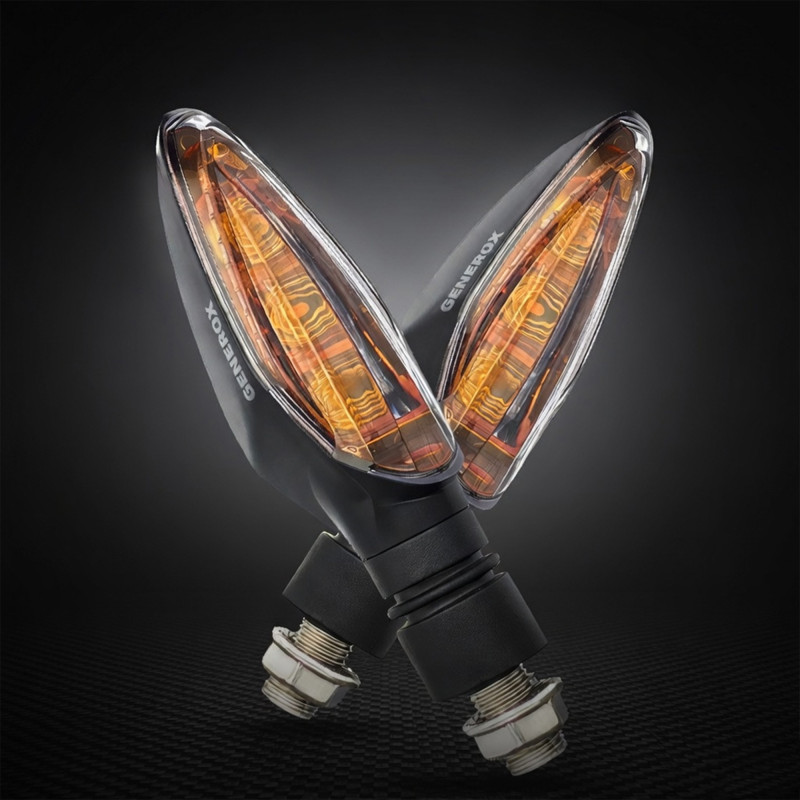 GENEROX D81 Yellow Glass LED Indicator for Universal Bike