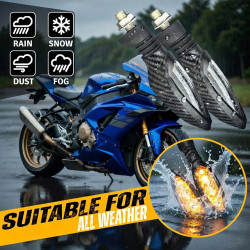GENEROX KTM Carbon Fiber OEM Style 3 LED Indicator for Universal Bike