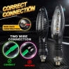 GENEROX KTM Carbon Fiber OEM Style 3 LED Indicator for Universal Bike