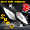 GENEROX RedLeaf Dual Color LED Bike Indicator Red Yellow