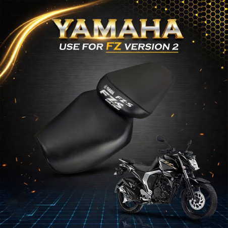 GENEROX FZ V2 Black Seat Cover Set for Yamaha Bike