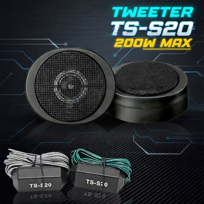 GENEROX TS-S20 200W Max Car Tweeter Speaker | Universal High Performance Audio Tweeter