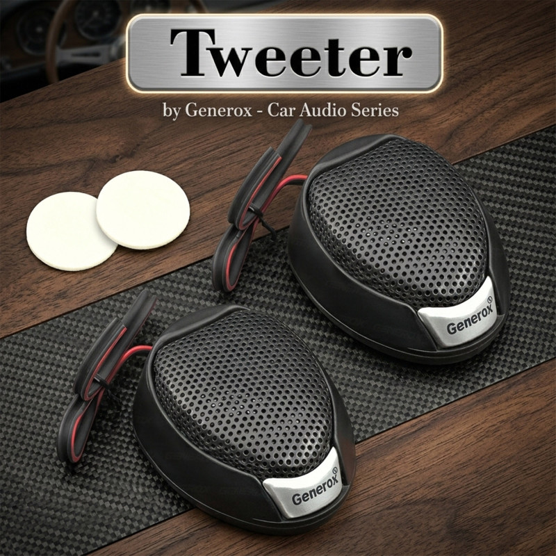 GENEROX Oval Car Tweeter Speaker Universal