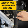 GENEROX Universal Bike Disc Lock with 2 Keys (Black)