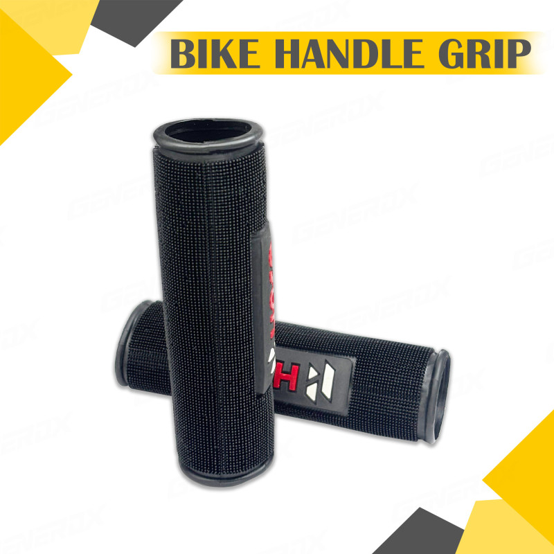 GENEROX ProGrip Bike Handle Grips | Anti-Slip Flexible Rubber Universal Grip