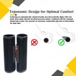 GENEROX ProGrip Bike Handle Grips Anti Slip