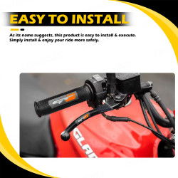 GENEROX GT Handle & Clutch Grips Set | Universal Anti-Slip Rubber Grips for Bike & Scooty