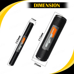 GENEROX GT Handle & Clutch Grips Set | Universal Anti-Slip Rubber Grips for Bike & Scooty