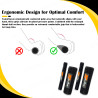 GENEROX GT Handle & Clutch Grips Set | Universal Anti-Slip Rubber Grips for Bike & Scooty