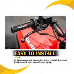 GENEROX GT Handle & Clutch Grips Set | Universal Anti-Slip Rubber Grips for Bike & Scooty