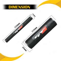 GENEROX GT Handle & Clutch Grips Set | Universal Anti-Slip Rubber Grips for Bike & Scooty