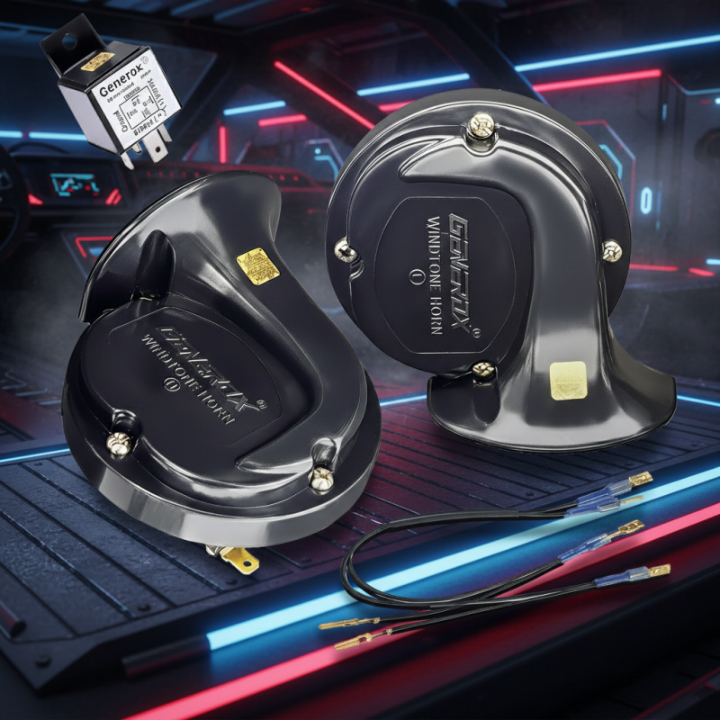 Generox Powerful Car Horn – Loud & Clear Sound | Waterproof & Durable