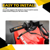 GENEROX Monster Handle & Clutch Grip Set | Universal Anti-Slip Rubber Grips for Bike & Scooty