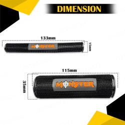 GENEROX Monster Handle & Clutch Grip Set | Universal Anti-Slip Rubber Grips for Bike & Scooty