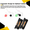 GENEROX Monster Handle & Clutch Grip Set | Universal Anti-Slip Rubber Grips for Bike & Scooty