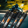 GENEROX NOS Handle & Clutch Grip Set | Universal Anti-Slip Rubber Grips for Bike & Scooty