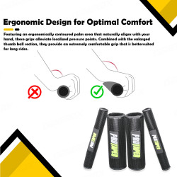 GENEROX Protaper Handle & Clutch Grip Set | Premium Anti-Slip Rubber Grips for Bike & Scooty