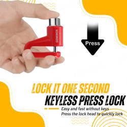 GENEROX Universal Bike Disc Lock with 2 Keys (Black)