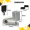 GENEROX Universal Bike Disc Lock with 2 Keys