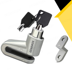 GENEROX Universal Bike Disc Lock with 2 Keys (Black)