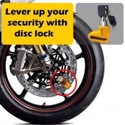 GENEROX Universal Bike Disc Lock with 2 Keys
