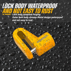 GENEROX Universal Bike Disc Lock with 2 Keys (Black)