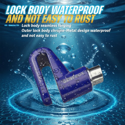 GENEROX Universal Bike Disc Lock with 2 Keys (Black)