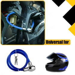 GENEROX Heavy Duty Steel Cable Lock with Star Key (Two Keys) for Bike