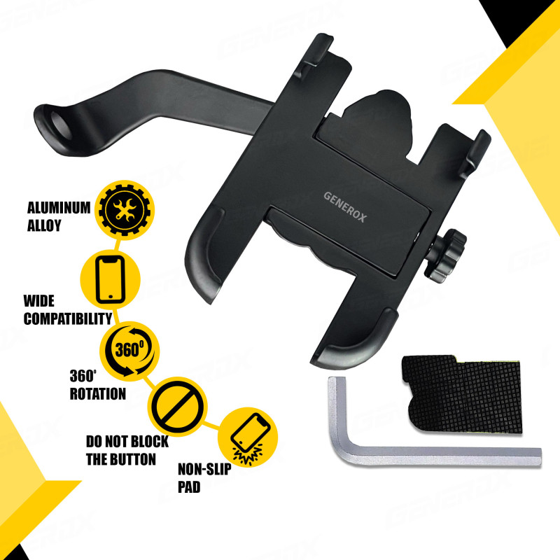 GENEROX Mirror Mount Mobile Holder Bike