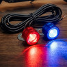 GENEROX Red Blue LED Strobe Light Bike