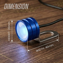 GENEROX Red & Blue LED Strobe Light | Flasher Light for Bike & Scooty