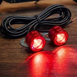 GENEROX Red & Blue LED Strobe Light | Flasher Light for Bike & Scooty