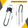 GENEROX Heavy Wheel Lock Bike 2 Keys
