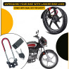 GENEROX Janta Heavy Duty Wheel Lock with 2 Keys & Rubber Pads | Premium Push Lock Security for Bike