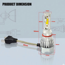 GENEROX C6 H4 LED Headlight Bike Car