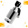 GENEROX Heavy Duty Silver Disc Lock with 2 Keys | Premium Push Lock Security for Bike