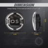 GENEROX Boss Logo LED Headlight Royal Enfield Thar