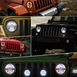 GENEROX Boss Logo LED Headlight Royal Enfield Thar