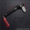 GENEROX Carbon CNC Lever Guard | Premium Brake & Clutch Protection for Bike (Black & Silver)
