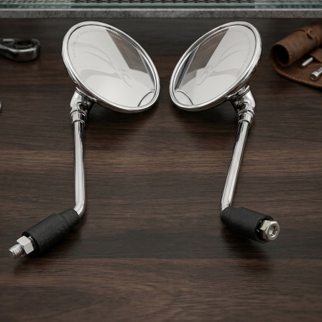 GENEROX Bullet Mirror Chrome Bike