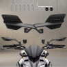 GENEROX Rider Pro Wing Mirror | Premium Black Metal Bike Mirror with Aerodynamic Design