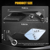 GENEROX Rider Pro Wing Mirror | Premium Black Metal Bike Mirror with Aerodynamic Design