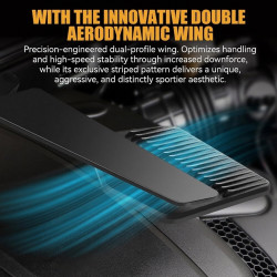 GENEROX Rider Pro Wing Mirror | Premium Black Metal Bike Mirror with Aerodynamic Design