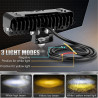 GENEROX 4 Lens LED Fog Light Bike Car